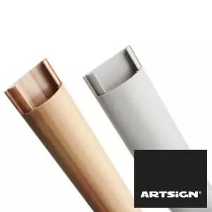 [골드스마일]중형 반달 랜선 전선몰딩 38mm 1M 2P