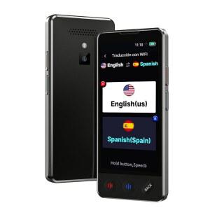 AI 언어 번역기 장치, 2026 업그레이드된 VORMOR WiFi 필요 없음, ChatGPT 지원, 인스턴트 양방향 150개 번역, 오프라인 /사진 출장용 번역