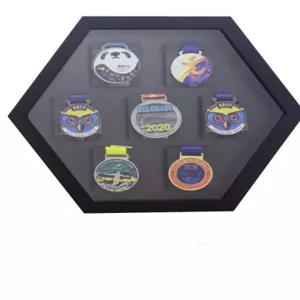 메달케이스 매달 액자형 보관함 훈장 수납함 육각형