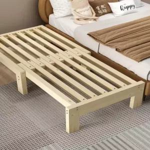 침대 원목 프레임 접이식 평상형 목재 보조 매트리스
