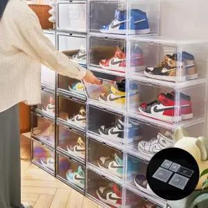 프리미엄 슈케이스 투명 신발정리함 다용도 보관함 다용도수납함 다용도정리함 다용도진열장