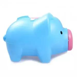 [셀러에이드]돼지 저금통 동전 저금통 인테리어 소품 블루 왕대