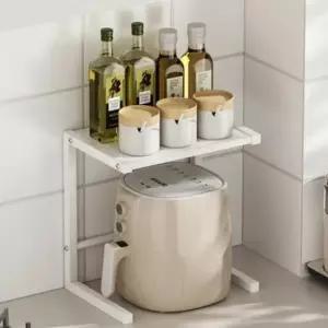 분리수납선반 2단 선반 에어프라이어 전기포트 정리 수납 주방 다이