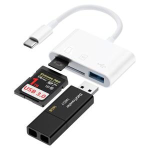 17용 17 프로 SD 카드 리더 USB C ( 에어 맥스 16e 16 플러스 / 맥북 삼성, 마이크로 TypeC 카메라 메모리 SD, SDHC, SDXC, TF, MMC, UHSI용)