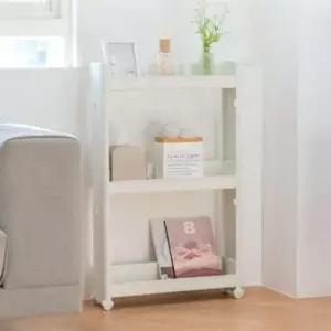 [생활] 세탁실 틈새 선반 슬림 5단 트롤리 18cm 진열대