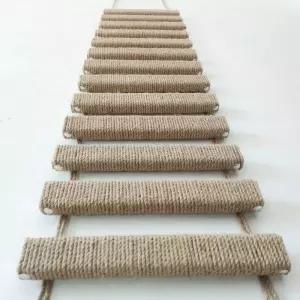 등반 모던 밧줄 사다리 캣타워 고양이 원목