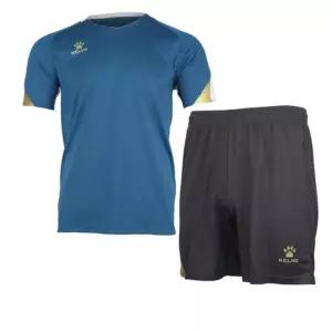 KELME 쾌적한 착용감 축구 유니폼 세트 블루 땀복운동복 츄리닝세트 단체운동복 트레이닝세트 츄리닝팬츠