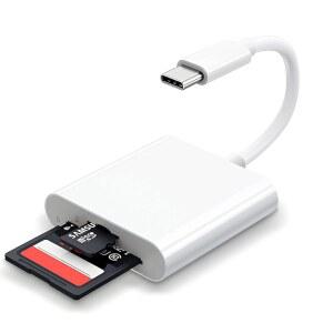 15 16 / Mac용 USB C SD 카드 리더, 타입 메모리 트레일 카메라 어댑터, USB-C 및 MicroSD 어댑터 지원, 슬롯 플러그 앤 플레이 2개