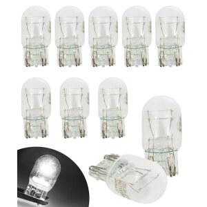 [미국배송] 바이호 10 PCS 7443 전구 자동차 액세서리 브레이크 T20 1891/7443 듀얼 와이어 12V 21/5W 초밝기 턴 시그널 자동차 트럭 SUV를 위한 전구 교체