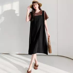 [쉐도우샵]여성 해변패션 루즈핏 멜빵스타일 원피스 (16725520A)