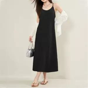 [더블디][더블디] 골지 민소매  A롱 끈나시 원피스 FD-0664 (46836811)