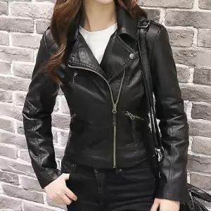 [더블디][더블디] 여성 데일리 라이더자켓 집업 가죽자켓 (10298890A)