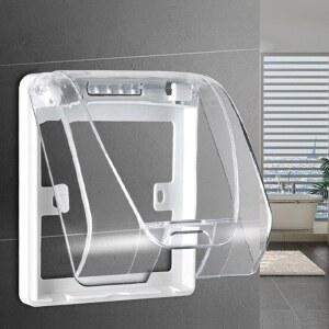 나사 설치 스위치 보호 타입 욕실 전기 플러그 벽걸이 소켓 커버 86 방수 플라스틱 박스