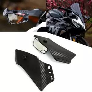 호환 바이크 야마하 YZF R6 R3 R25 R125 T-MAX530 범용 오토바이 조절식 사이드 윙 스포일러 페어링 백미러