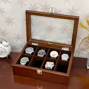 시계보관함 거치대 손목시계 케이스 8구 브라운