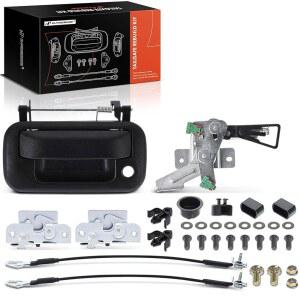 포드 F-150 2004-2014 및 링컨 마크 LT 2006-2008과 호환되는 A-프리미엄 테일게이트 리빌드 키트, 리어 부품 플라스틱 핸들 베젤 래치 케이블 부싱 힌지 볼트(32팩)