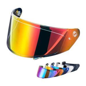 VCOROS X9 풀페이스 모터사이클 헬멧 교체용 쉴드 5컬러 렌즈 사용 가능(크롬 레드)