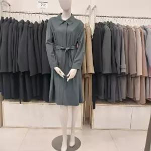 입고벗기 편한 셔츠형 카라 벨트 원피스P241O010