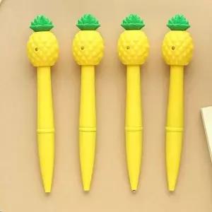 [알티피아]귀여운 파인애플 디자인 볼펜 0.7mm 사무용 필기구 학생 다이어리