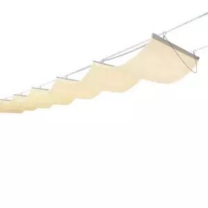 웨이브 맞춤형 어닝 차광막 야외 천막 그늘막 루프탑 개폐식 카페 차양막