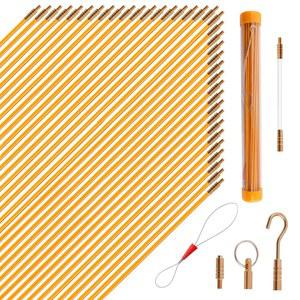 쿠탄스 50피트 광섬유 러닝 풀링 물고기 테이프 전기선 글로우로드 도구 케이블 와이어