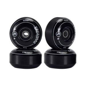 프리데어 스케이트보드 휠 52mm 및 베어링, 스트리트 트릭용 스페이서 92A 설치(4팩)