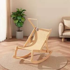 원목 고양이 반려묘 우드 그네 흔들의자 의자 심플