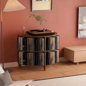 lp 장식장 lp수납장 레코드 원목 보관 턴테이블 음방 레코드장식장 수납장 거치대 월넛