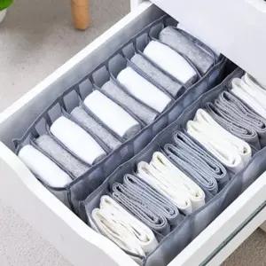 [골드스마일]접이식 칸칸이 속옷 정리함 메쉬 양말 보관함