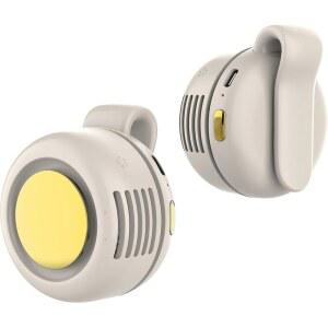 미니 무날 선풍기의 SULVGO 클립 - 허리, 가방, 목(흰색)용 USB-C 휴대용 3단 개인용 선풍기