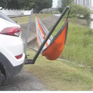 차량용 해먹 거치대 지지대 히치 원터치 트레일러 스탠드