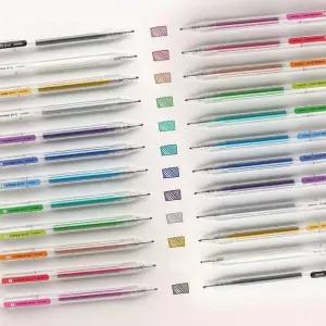 [셀러에이드]핑크풋 드로잉펜 12색 세트 유성 마카펜 컬러링 사인펜 미술 색연필