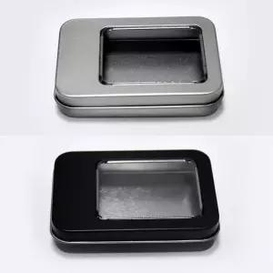 틴케이스 창문형 철제 박스 쇠통 미니 보관함 여행