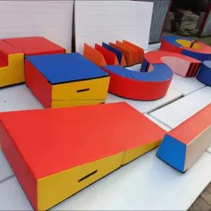 다용도 소프트블럭 밸런스블럭 매트 체형교정 온몸 훈련 체육 교구 삼각 경사 점프 박스 쿠션