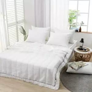 [골드스마일]TBZ 크림 순면 시어서커 냉감이불패드세트 SS