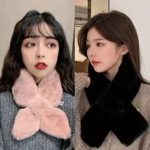 해피온 쁘띠 퍼머플러 겨울목도리 여성목도리