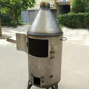 야외 화목난로 드럼통 소각로 스테인리스 장작 숯불 농촌 시골 펜션 화덕 연소통