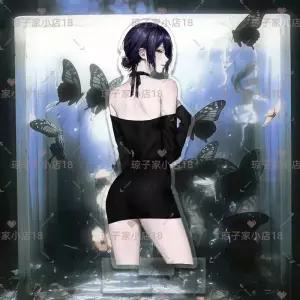 레제피규어 주술회전 Reze 아크릴 스탠드 전기 톱 남자 애니메이션 피규어 디스플레이 상품 컬렉션 데스크