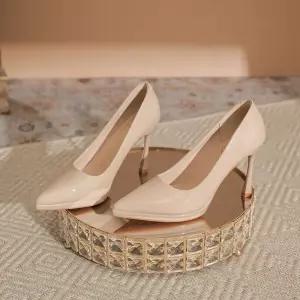 여자신발 힐펌프스 하이힐 프렌치 가보시힐녀 엘레강스 스틸레토 펌프스 단화 어울리는 구두 원템5