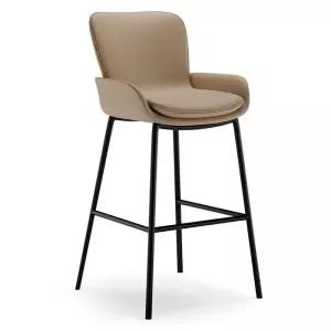 인조가죽 바의자 등받이형 스툴 인테리어 프레임 하이체어 체어 스틸 카페 아일랜드