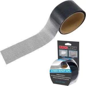 매직 메시 스크린 리페어 테이프 강력한 접착력 즉각적인 수리 및 윈도우 도어 RV 등의 구멍 찢어짐 사이즈