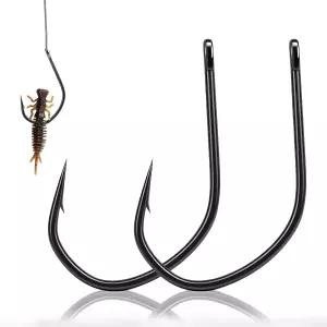FishTrip 잡초 제거 샷 훅 50/100 넓은 간격 엉뚱한 웜 리그 민물 소금물을 위한 베이스 낚시 6 4 2 1 1/0