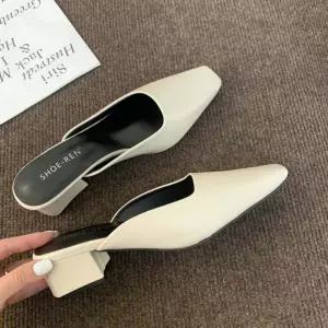 로퍼 블로퍼 운동화 로우힐 뮬 여자 사각코