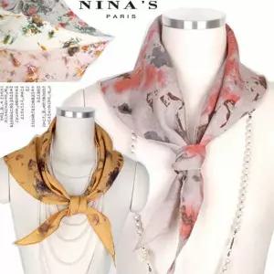 [하프클럽/니나스파리]풍기인견_여름수채화 삼각스카프(3SS153)