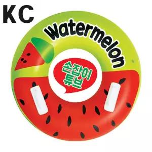 어린이튜브 대형튜브 워터멜론 75cm 하트튜브 튜브 유아 아기 보행기튜브