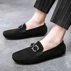 캐주얼 여름 운동화 로퍼 하이탑 리얼 슬립온 가죽 워킹화 켤레 남자신발 원템2