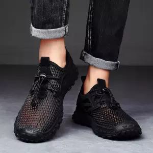 하계 드라이빙 메쉬 패션 배기 하이탑 워킹화 밴딩 운동화 슈즈 빅사이즈 슬립온 화 남자신발 원템2