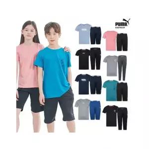 (이월) 푸마 주니어 반팔 홈웨어 상하의 2종 택일 910839
