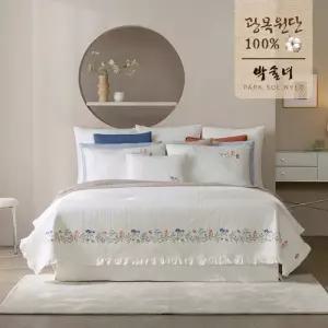 [기타][박술녀][SS]피그먼트 순면 광목 30수 스프레드+패드+베개커버 세트_686275