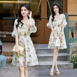 원피스 여름 여자쉬폰원피스 쉬폰 빅사이즈 ible2